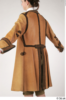  Photos Woman in Historical Suit 1 18th century Brown suit Historical Clothing jacket upper body 0007.jpg